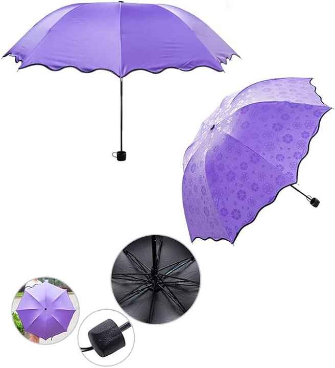 Magic UV Folding Sun/Rain Windproof Flowering Umbrella