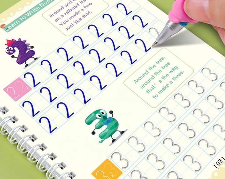 MAGIC GROOVE Practice Copybook for Kids
