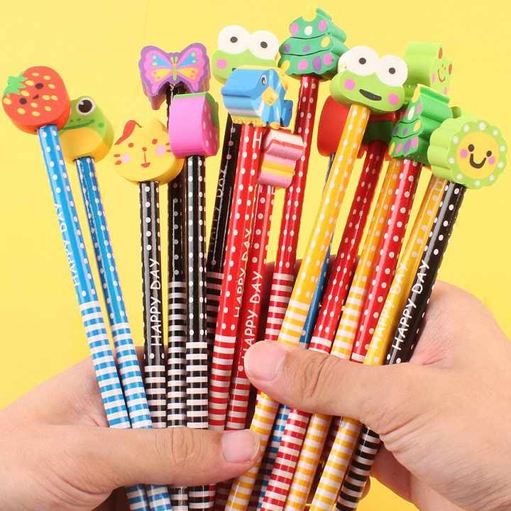 10pcs Pencil with Detachable Eraser