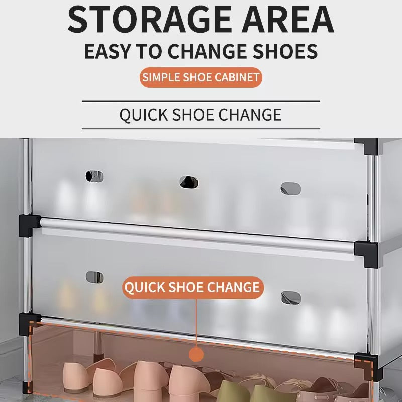 Shoe Rack with Dust Cover