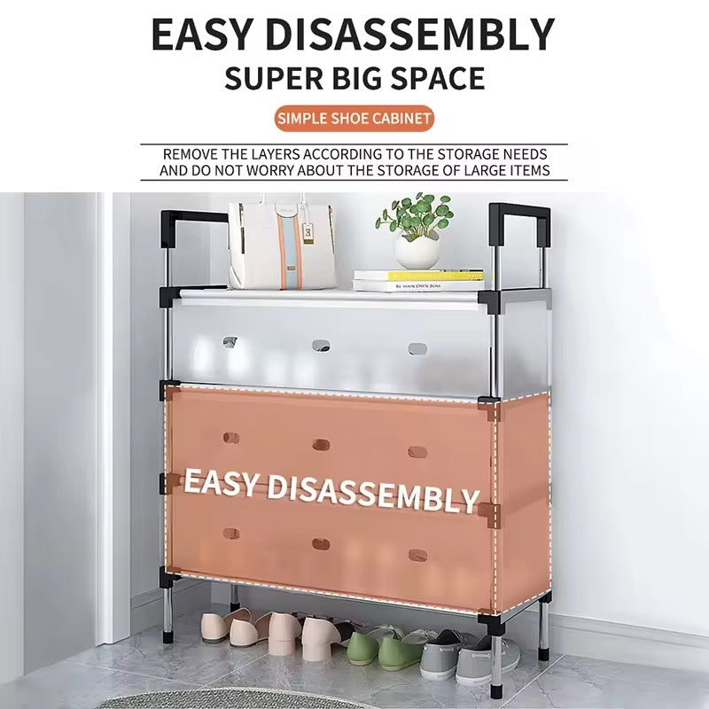 Shoe Rack with Dust Cover