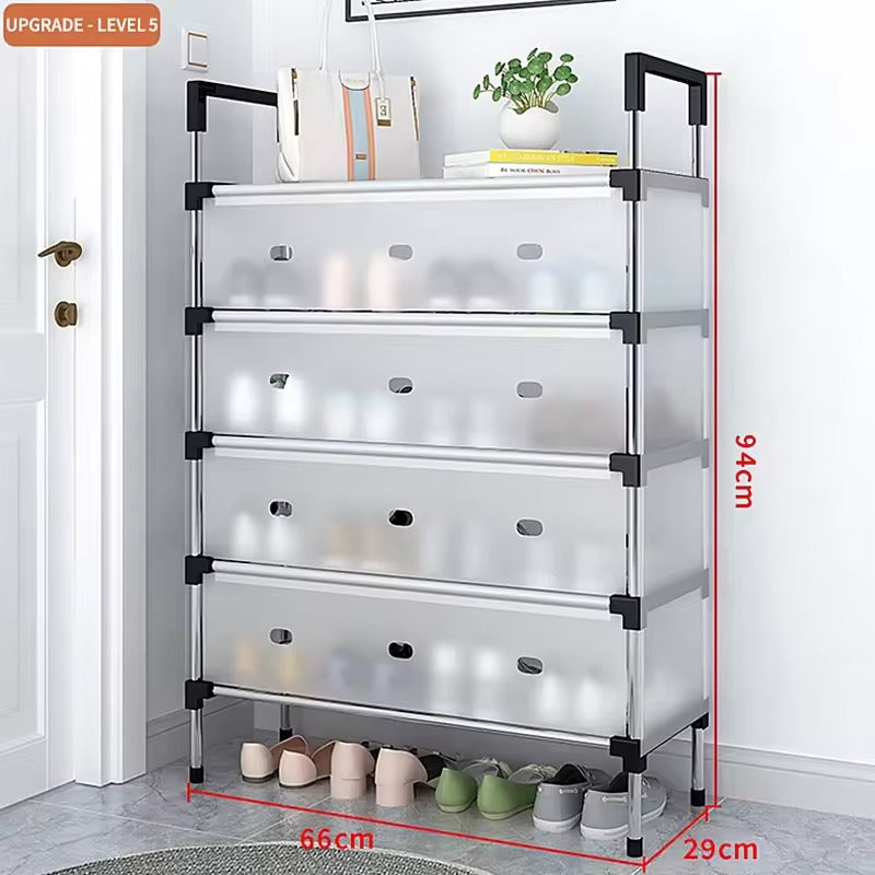 Shoe Rack with Dust Cover