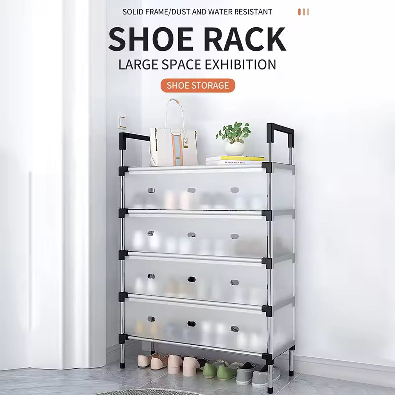 Shoe Rack with Dust Cover