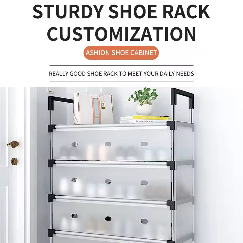 Shoe Rack with Dust Cover