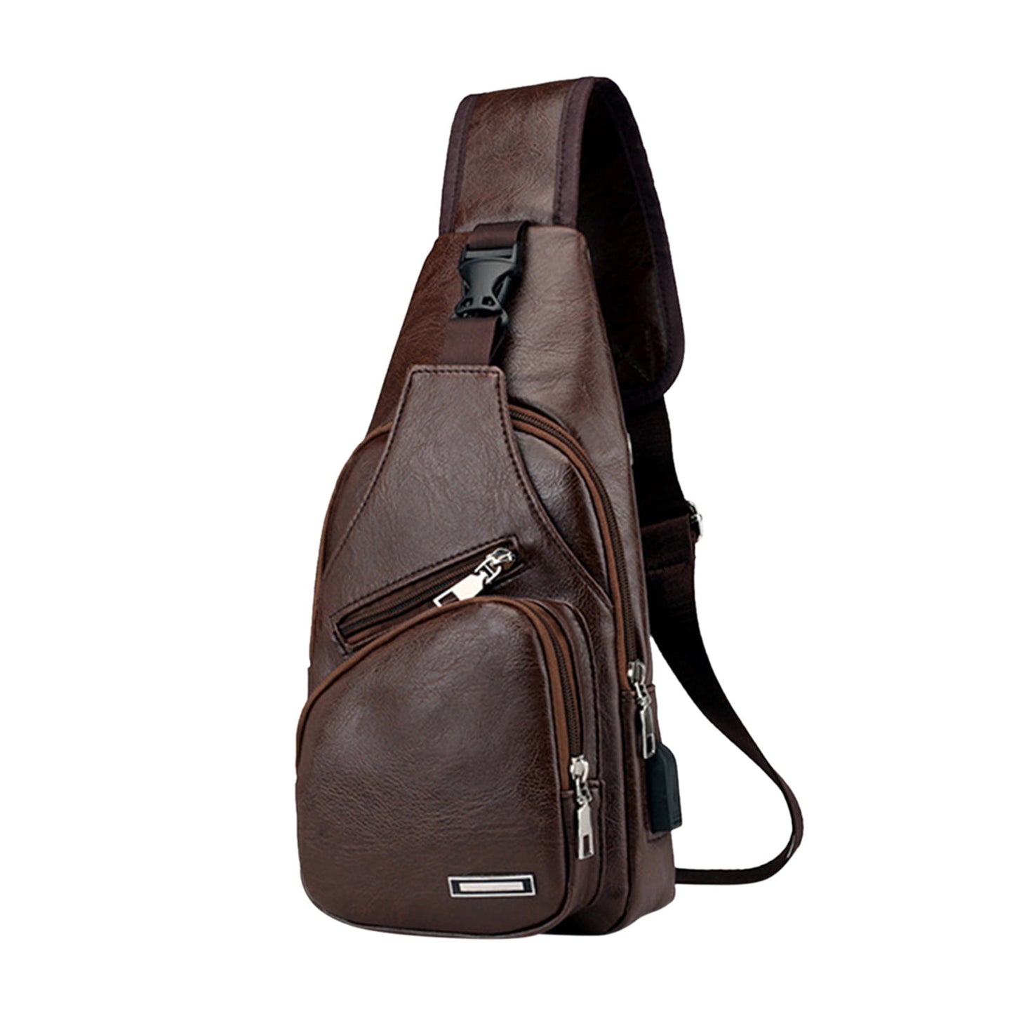 Men's Leather Chest Bag