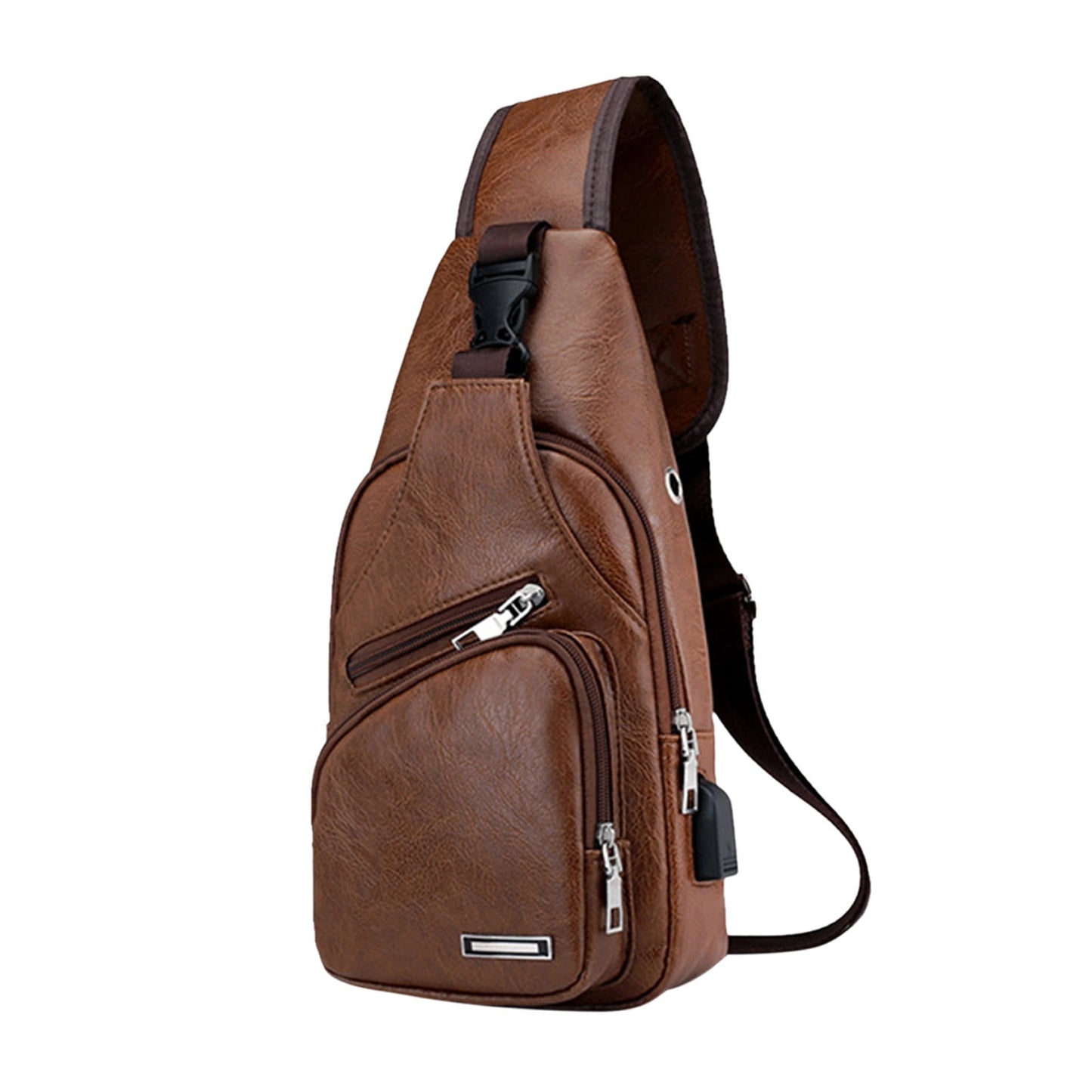 Men's Leather Chest Bag