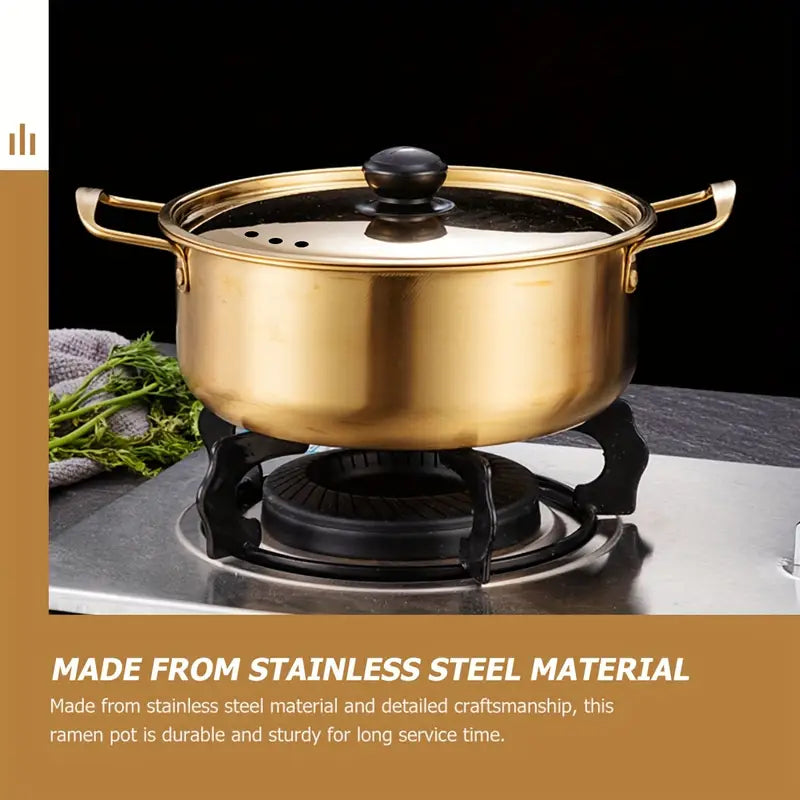18cm Stainless Steel Noodle Pot with Lid