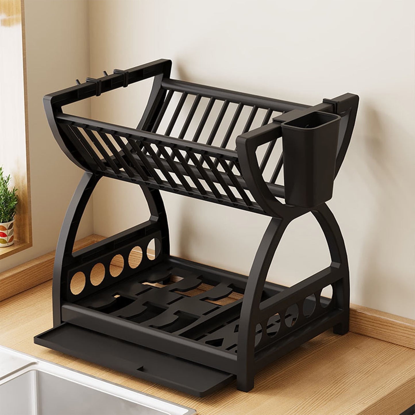 2-Tier Kitchen Dish Drying Rack