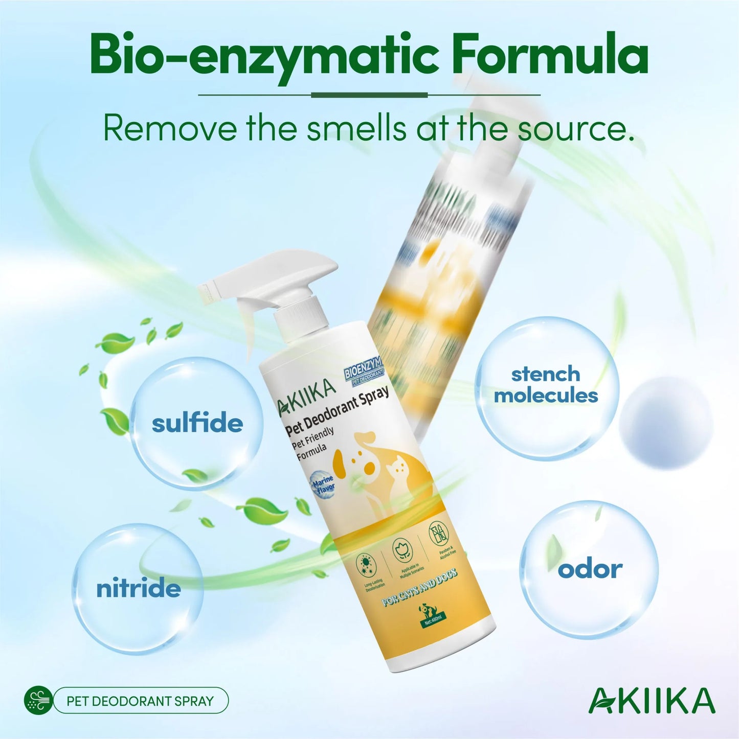 AKIIKA Herbal Pet Soap, Shampoo and Spray