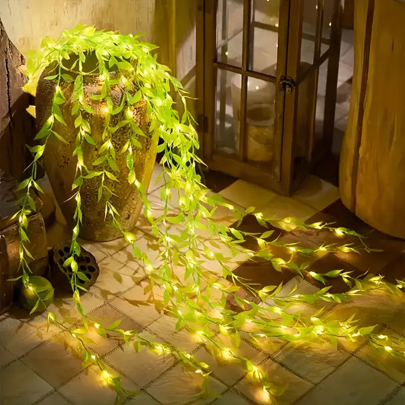 100 LED Curtain Leaf Lights