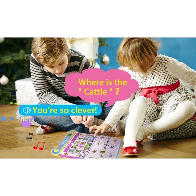 B-BOOK Pronunciation Speaking Learning Book Kid Voice Learning Electric Book with a Smart Logic Pen