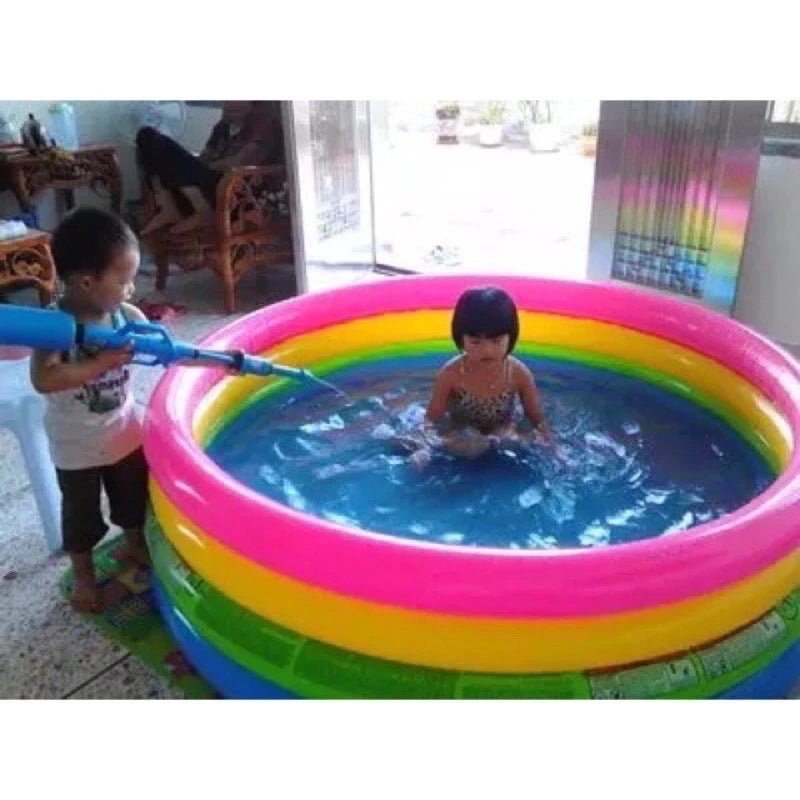 INTEX Inflatable Rainbow Pool (168x46cm)