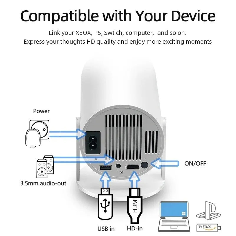 HY300 PRO Mini Portable Projector