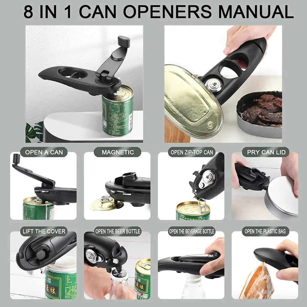 8-in-1 Heavy Duty Can Opener