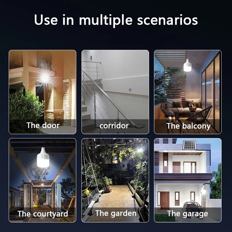 Solar Emergency Bulb w/ Panel