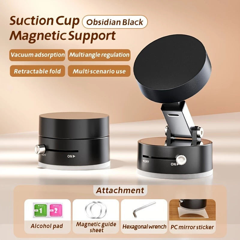 360° Adjustable Vacuum Suction Cup Magnetic Phone Holder