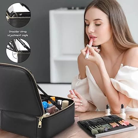 Makeup Bag with LED Mirror