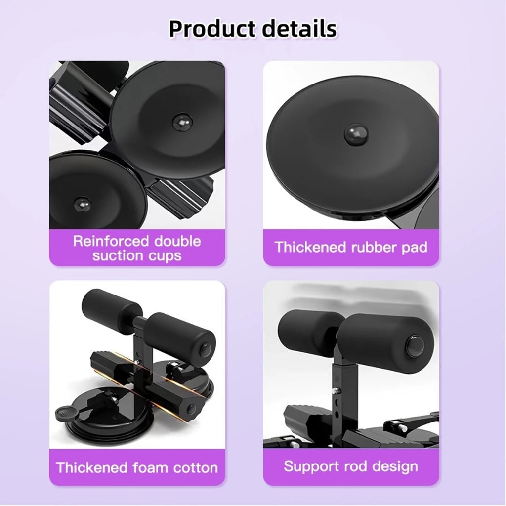 Double Suction Sit Up Bar Exercise Equipment