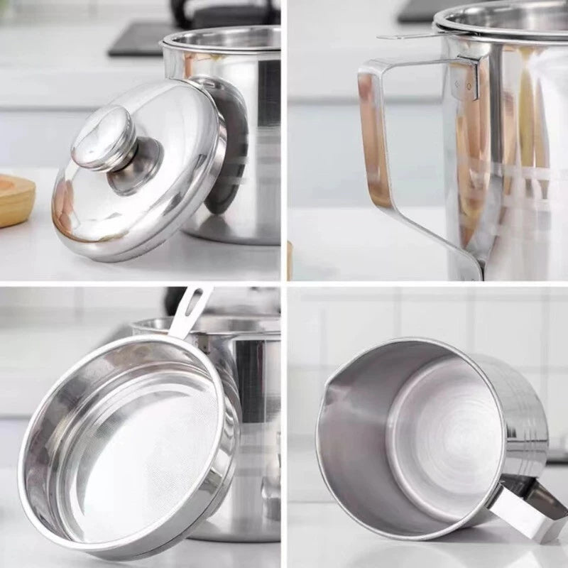 1.3L Stainless Steel Oil Filter Pot