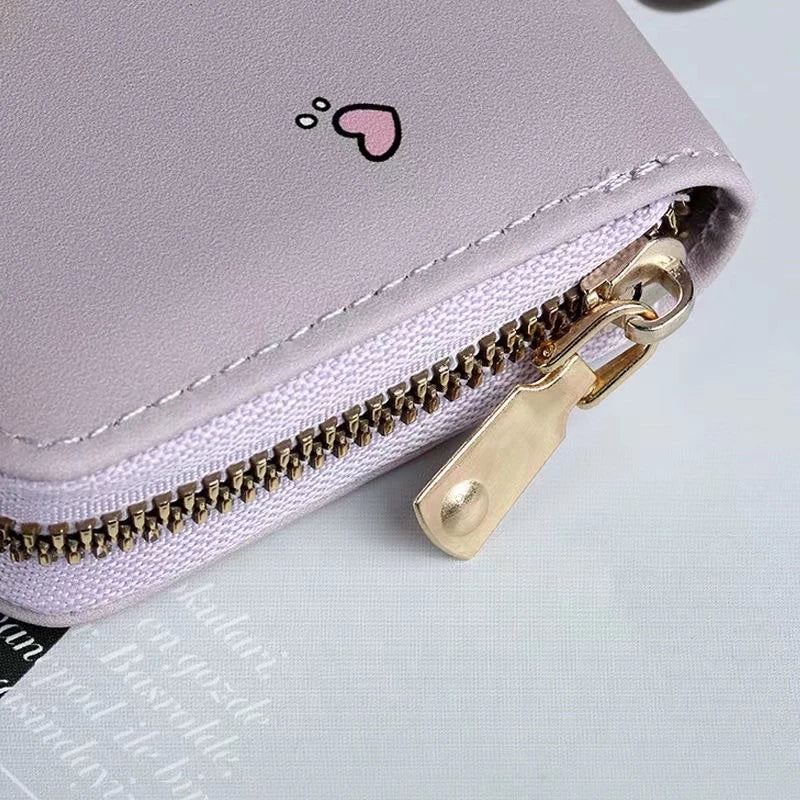 Cute Cartoon Printed Card Holder Wallet