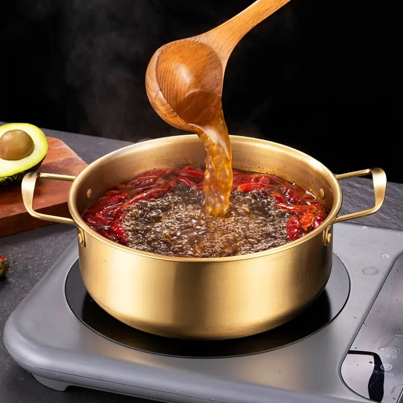 18cm Stainless Steel Noodle Pot with Lid