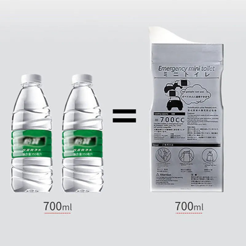 5pcs Disposable Emergency Toilets