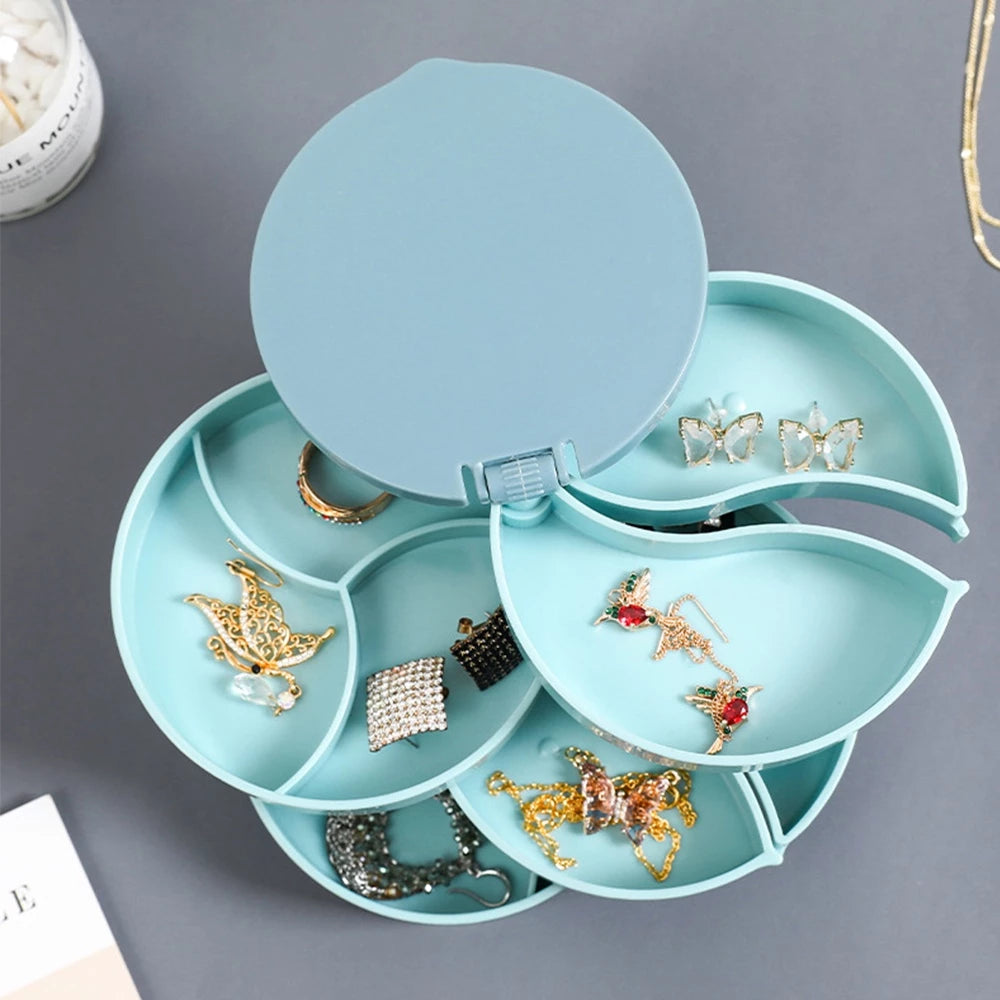 4-Layer 360 Rotating Jewelry Box