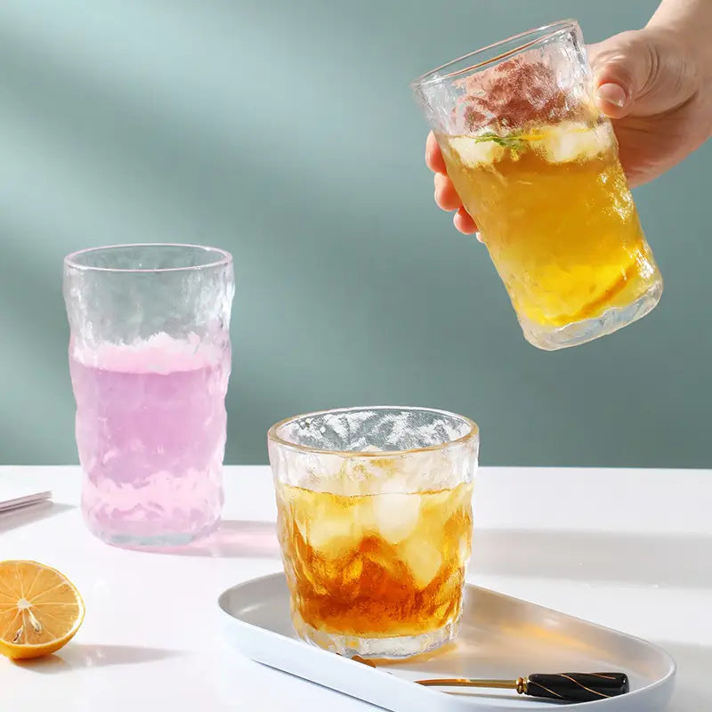 Glacier Pattern Glass Cup