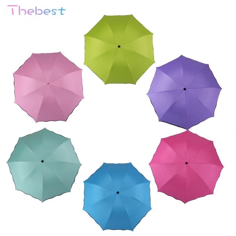 Magic UV Folding Sun/Rain Windproof Flowering Umbrella