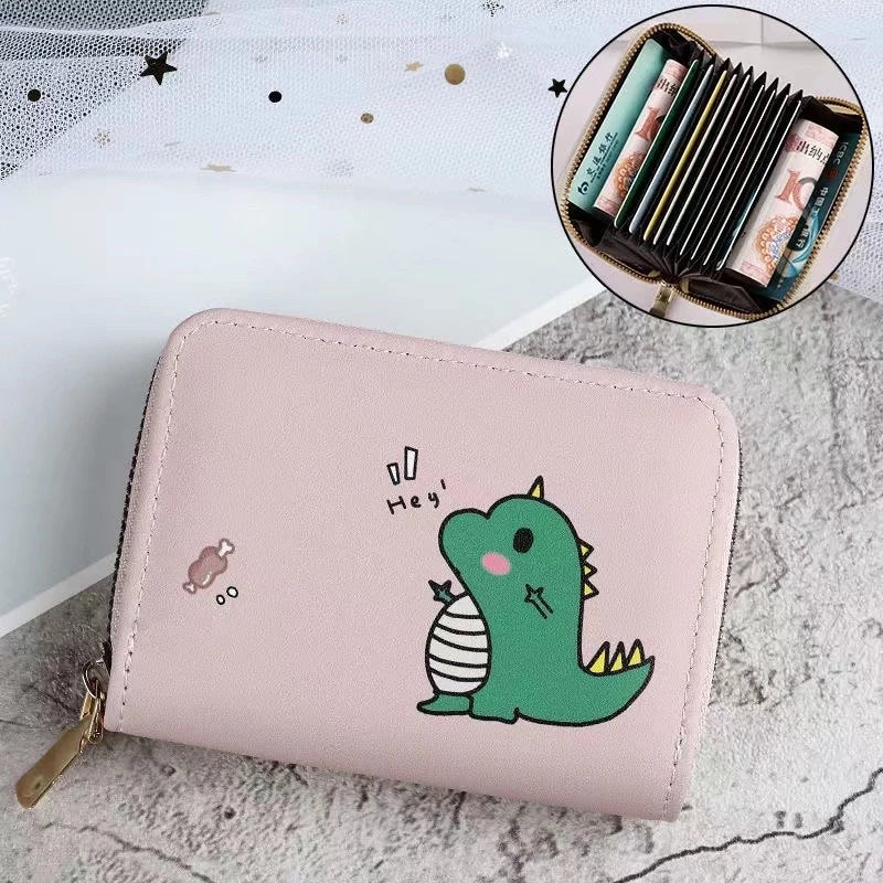 Cute Cartoon Printed Card Holder Wallet