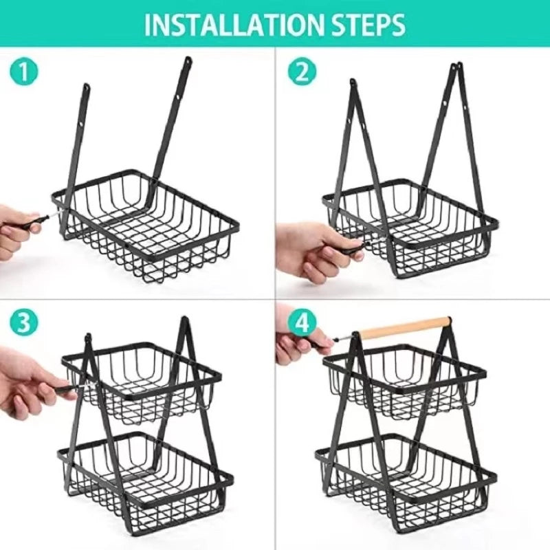 Double-Layer Fruit Basket