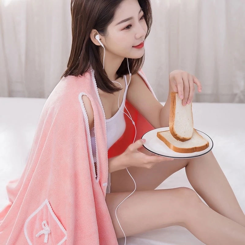 Wearable Quick Drying Bath Towel