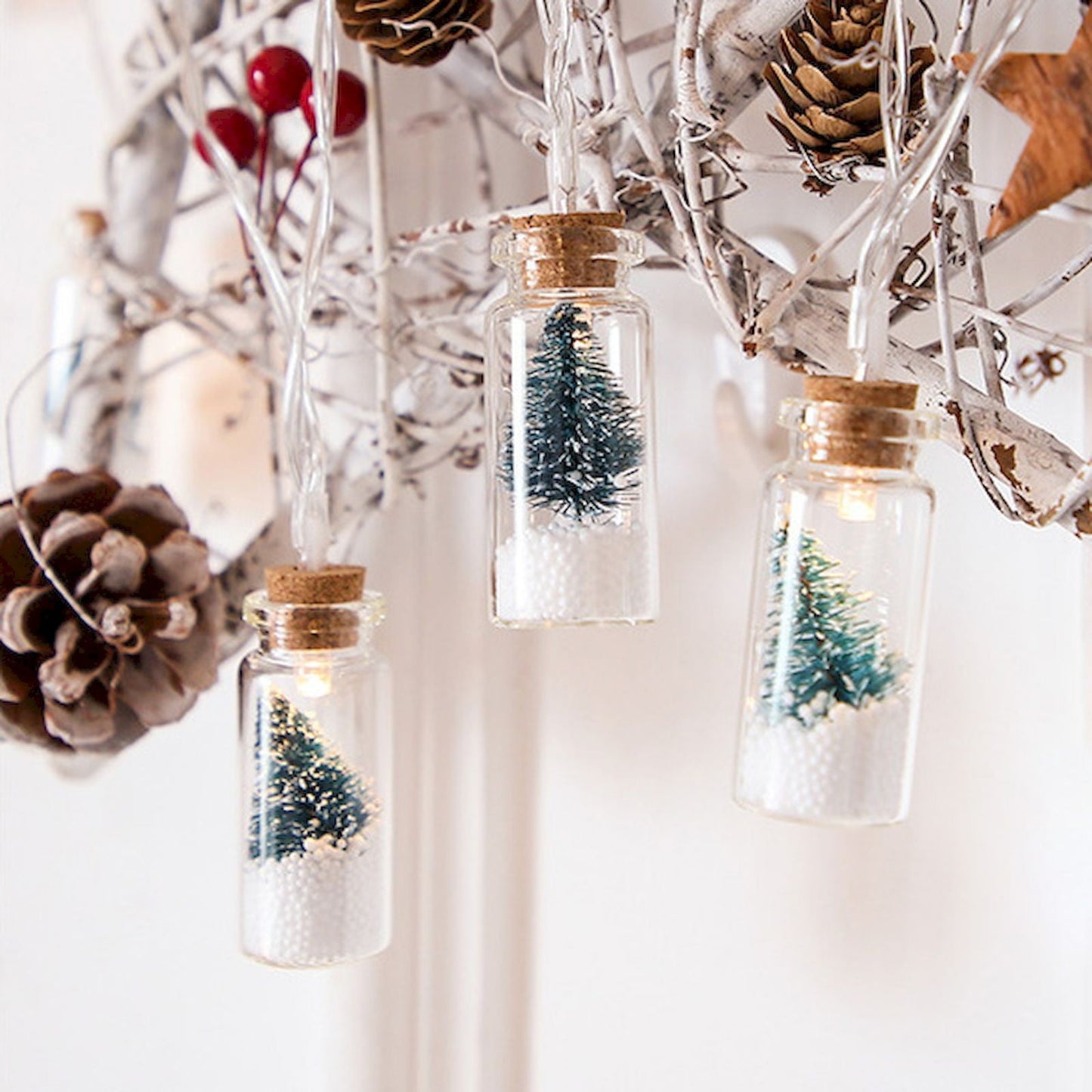 10 LED Christmas Wishing Bottle String Lights