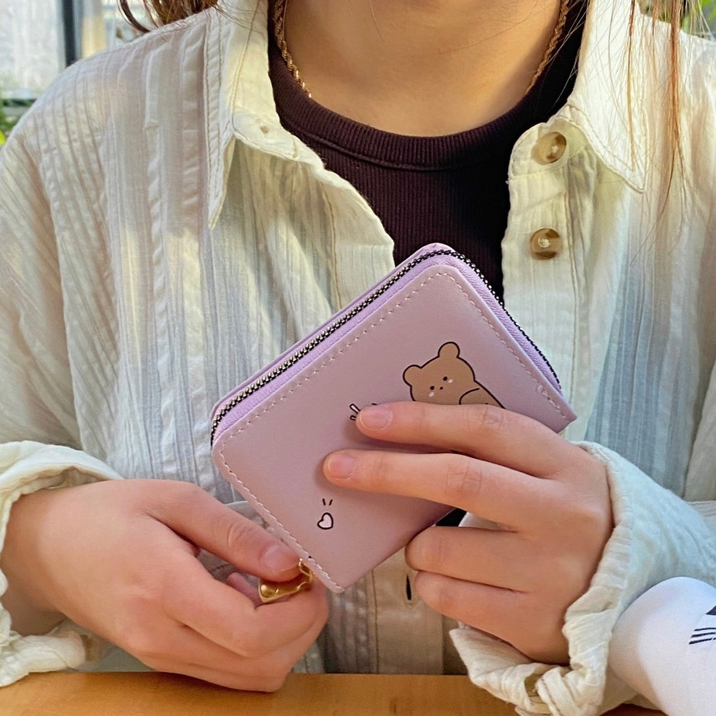 Cute Cartoon Printed Card Holder Wallet