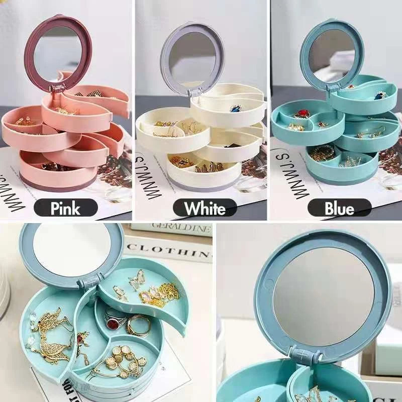 4-Layer 360 Rotating Jewelry Box