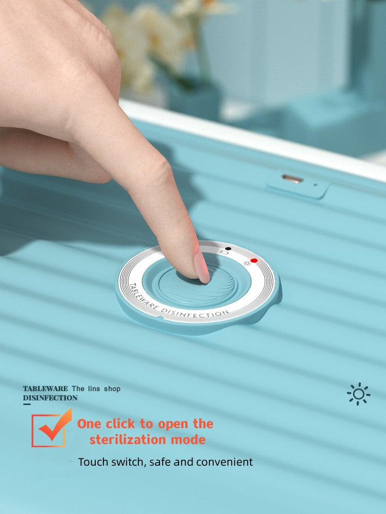 UV Disinfection Kitchen Bowl Rack Tableware with Dish Drainer