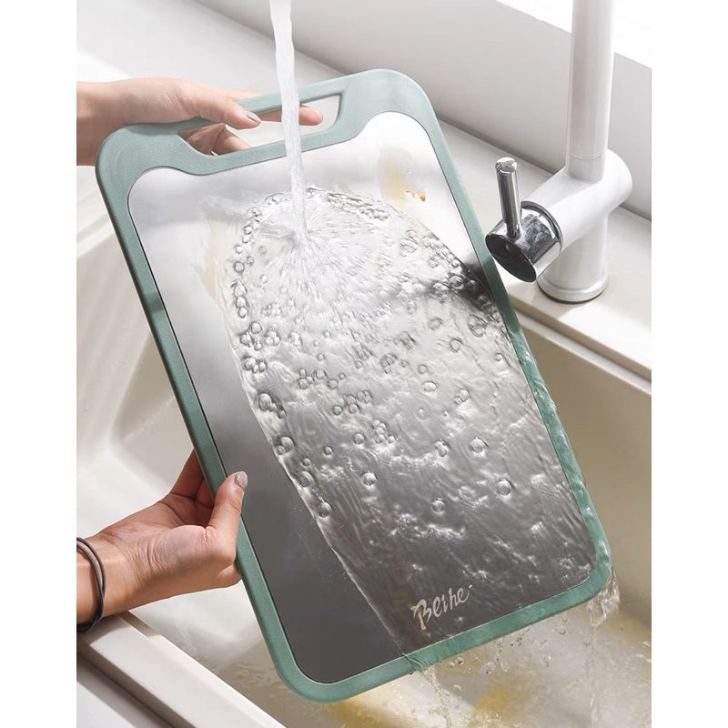 DOUBLE SIDED STAINLESS STEEL CUTTING BOARD