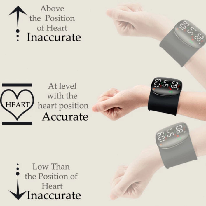 Rechargeable Wrist Blood Pressure Monitor with Speaker