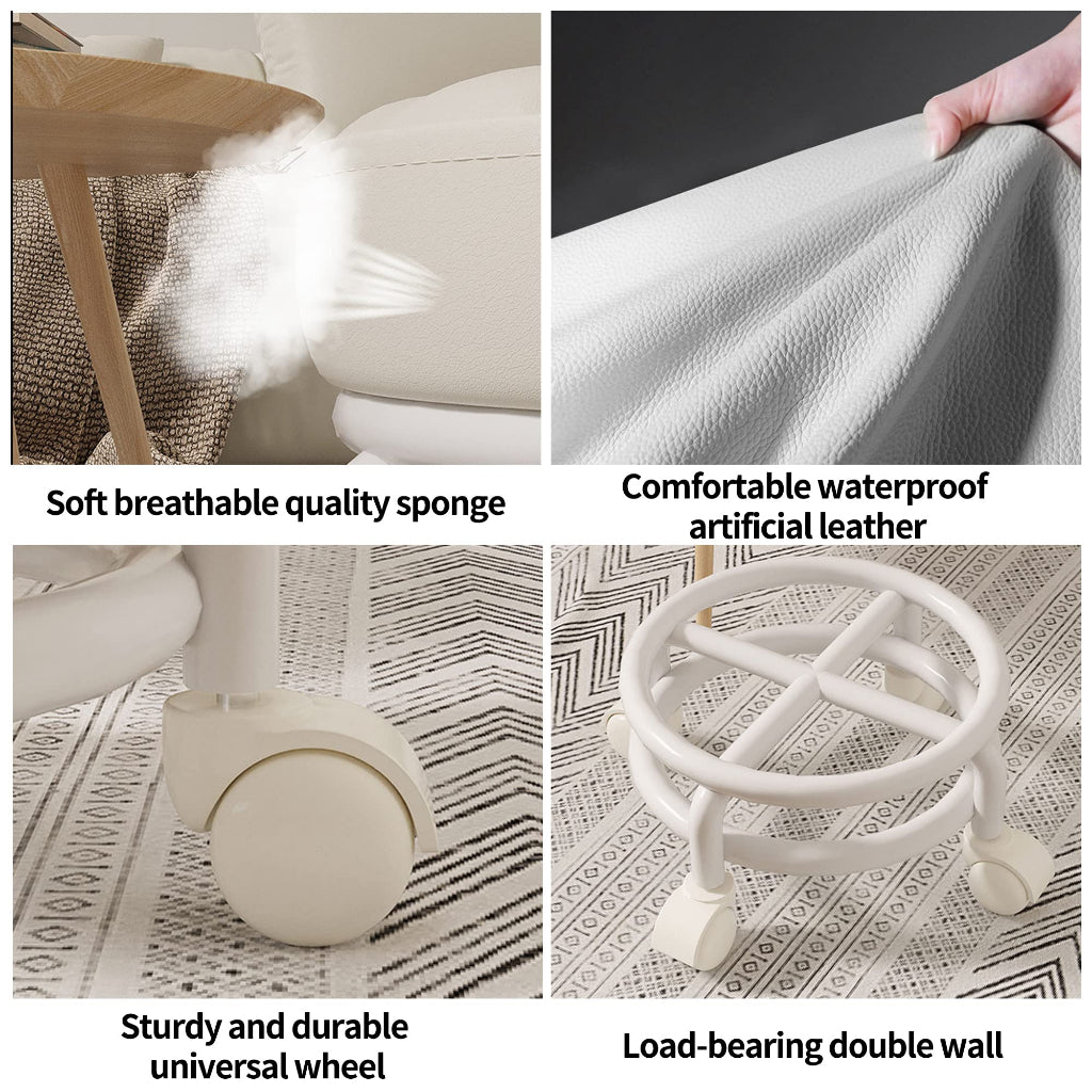 SMALL STOOL WITH WHEELS