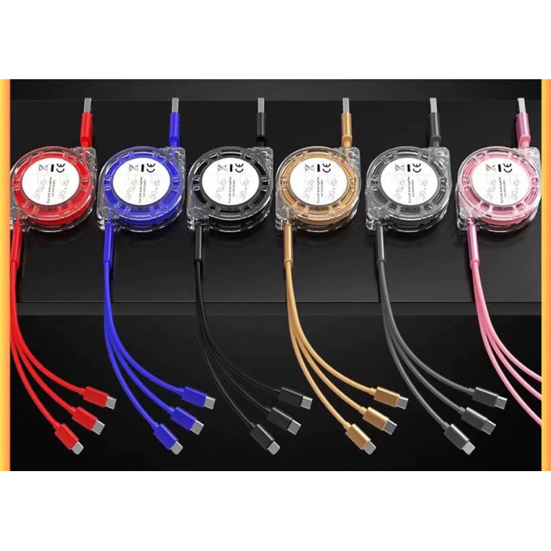 3 IN 1 Retractable USB Fast Charging Cable