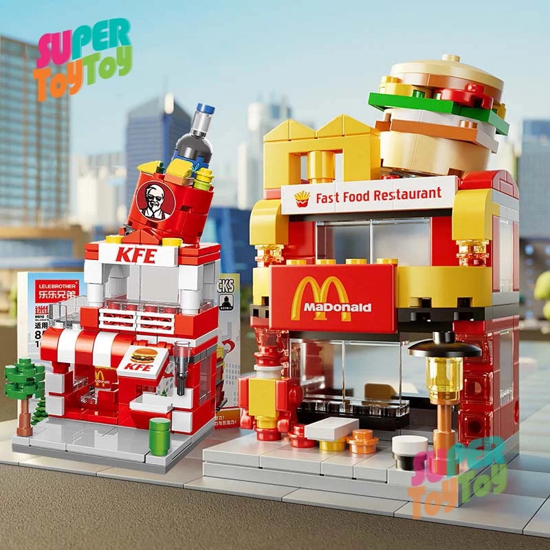 Mini City Street View Building Blocks Toys