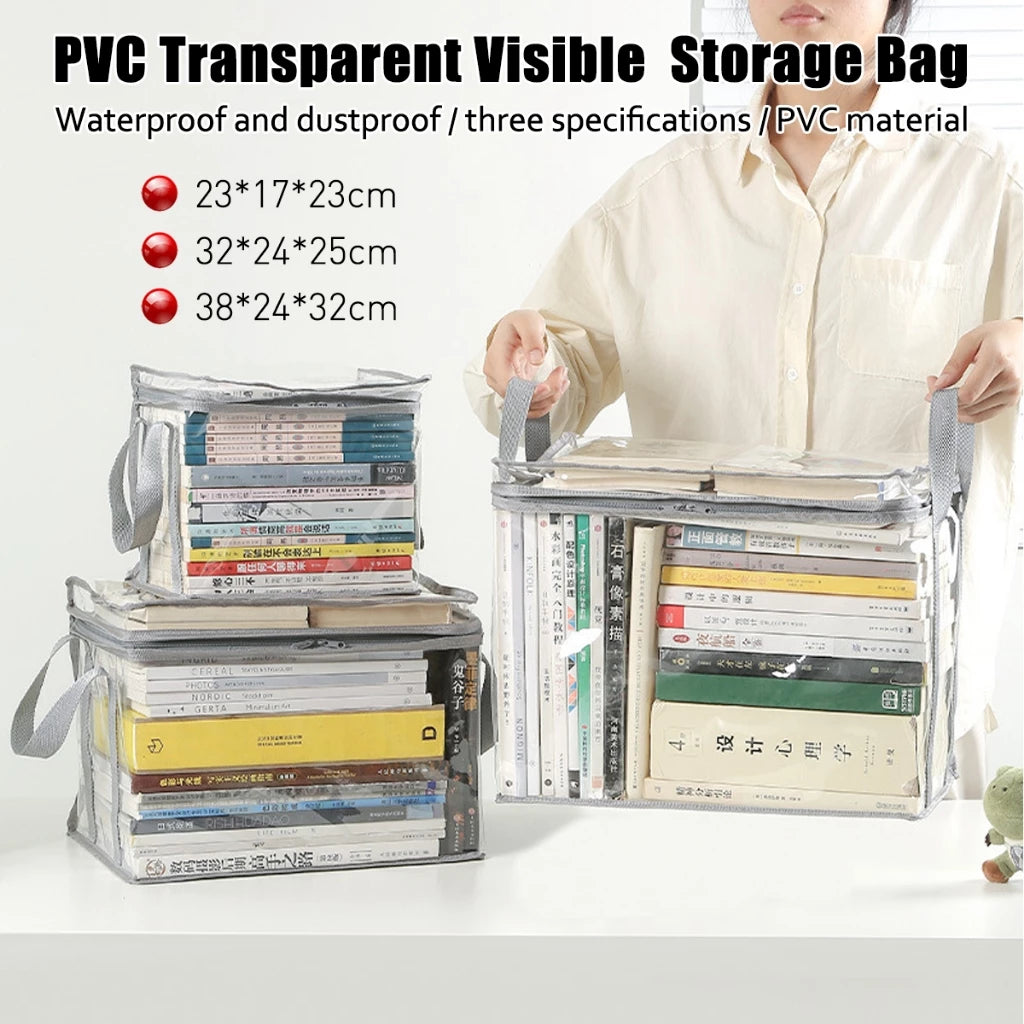 Transparent Book Storage Bag