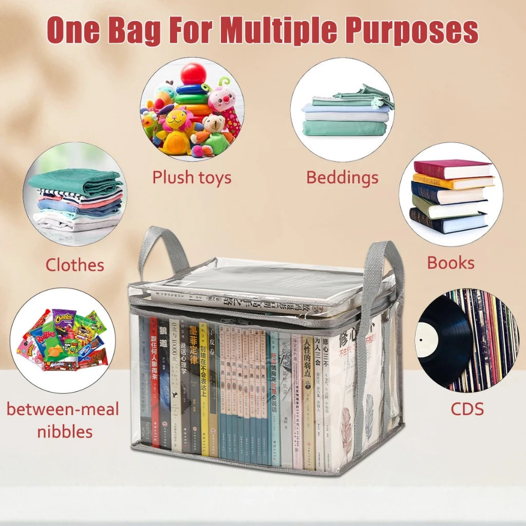 Transparent Book Storage Bag