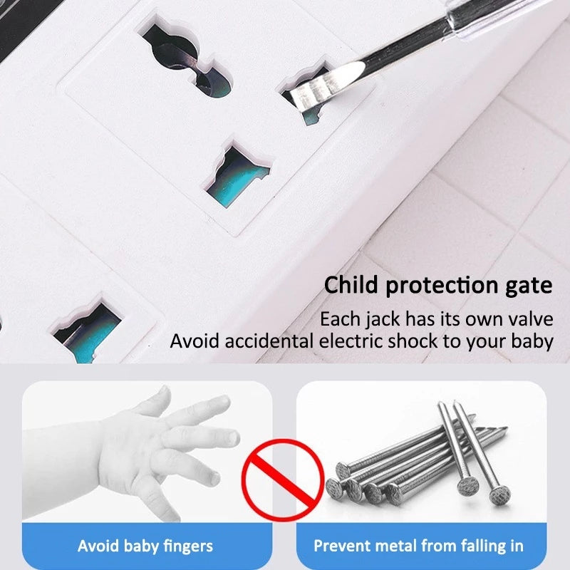 Extension Outlet with USB Port and Switch