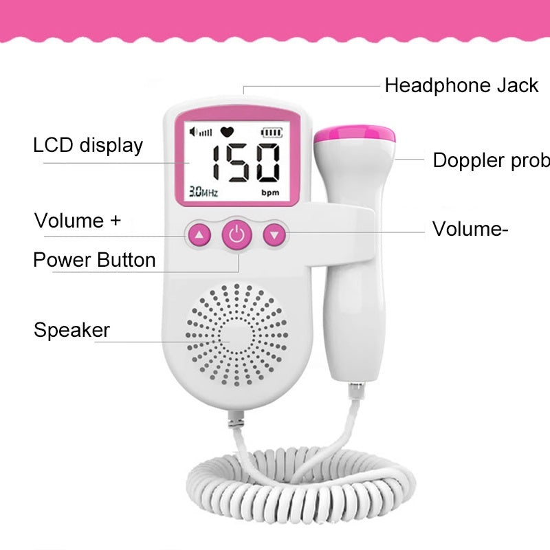 Fetal Doppler Baby Heartbeat Detector