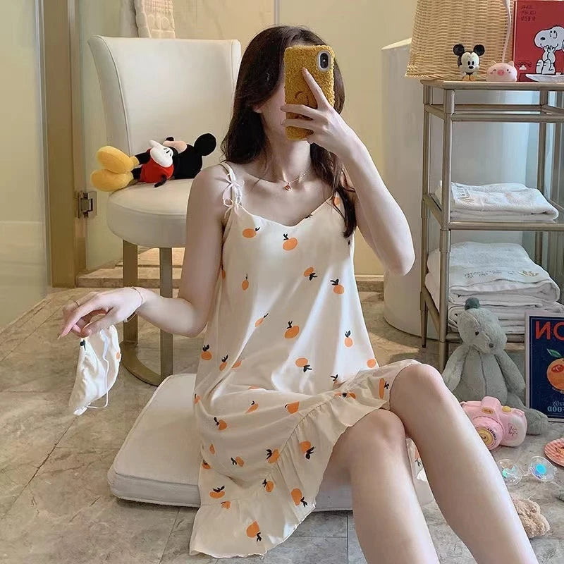 Padded Sleeveless Night Dress