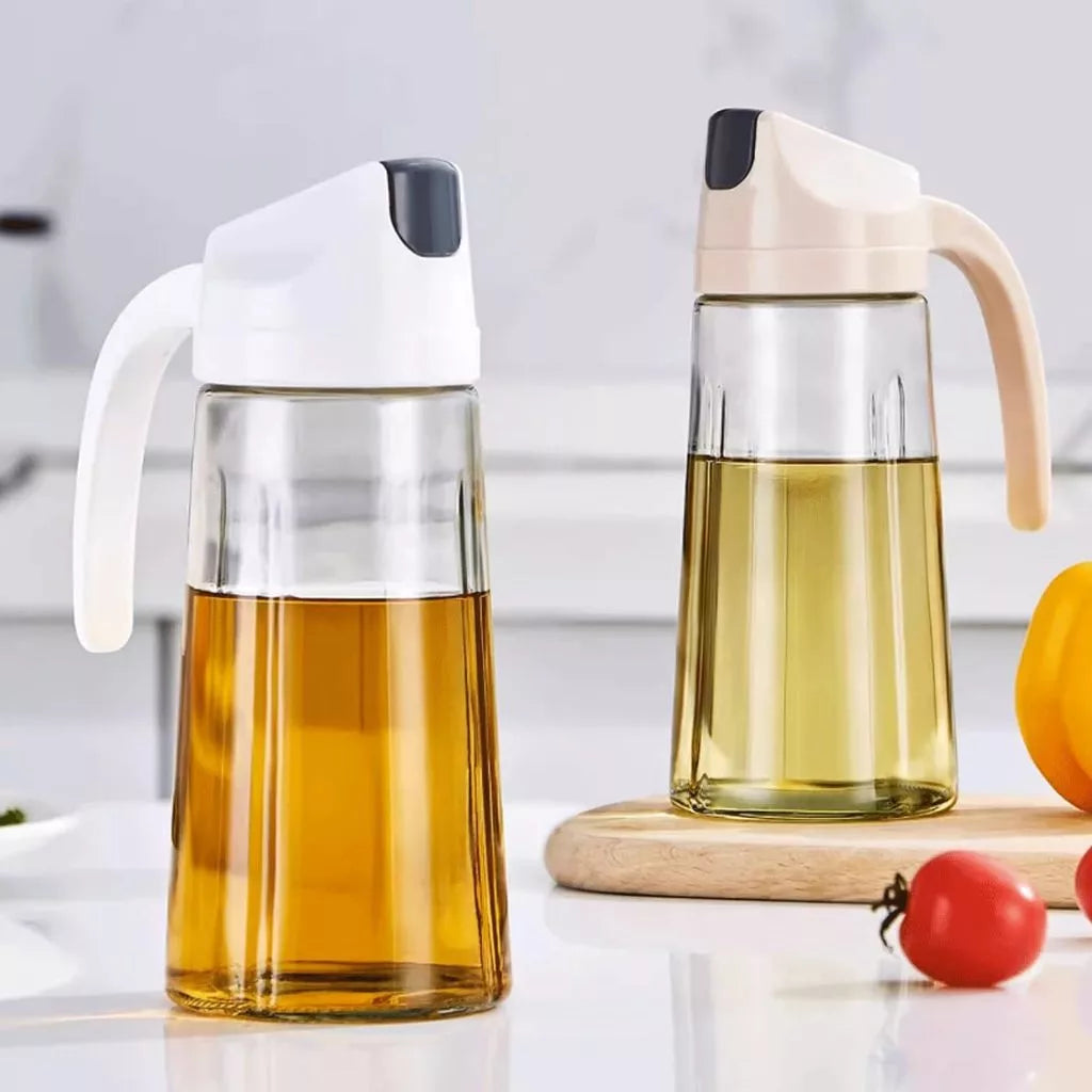 Automatic Opening and Closing Glass Oil Bottle 630ml