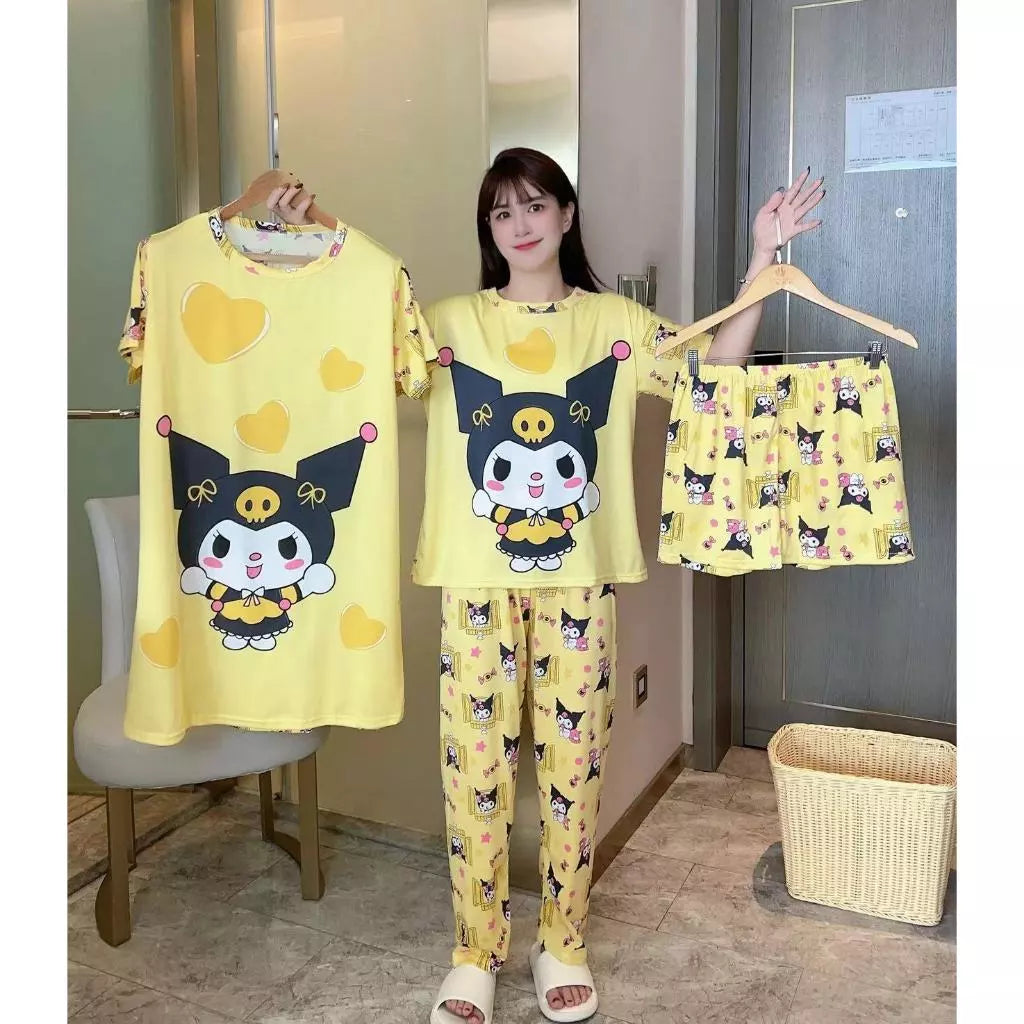 4in1 Cartoon Pajama Set