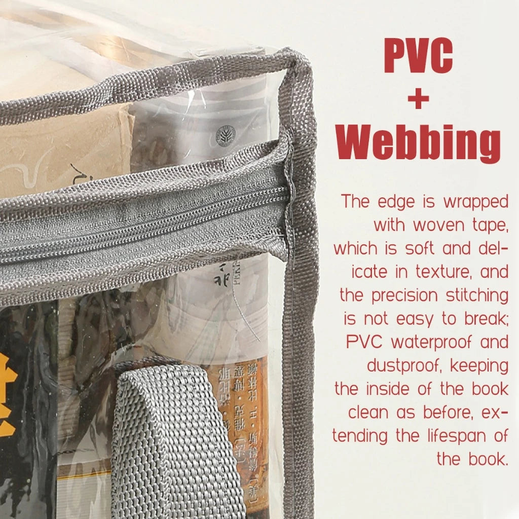 Transparent Book Storage Bag