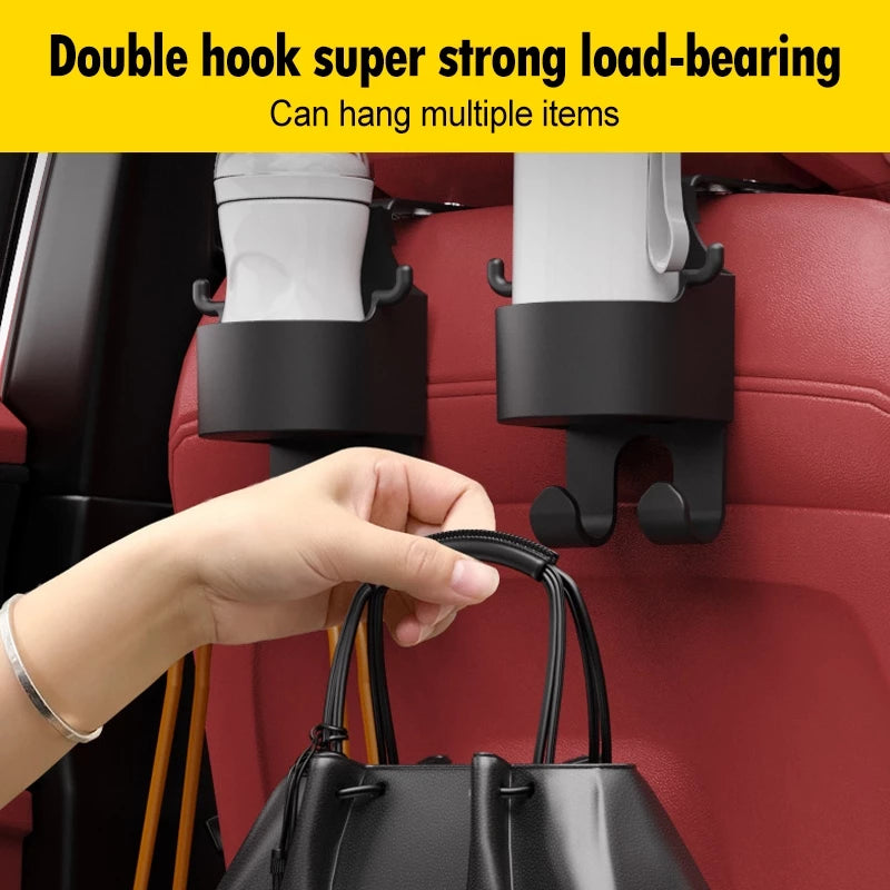 Car Seat Headrest Cup Holder with Hook